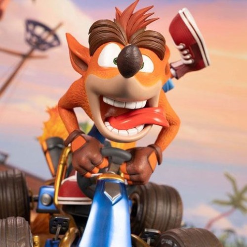 Crash in Kart Crash Team Racing Nitro-Fueled Statue by First 4 Figures